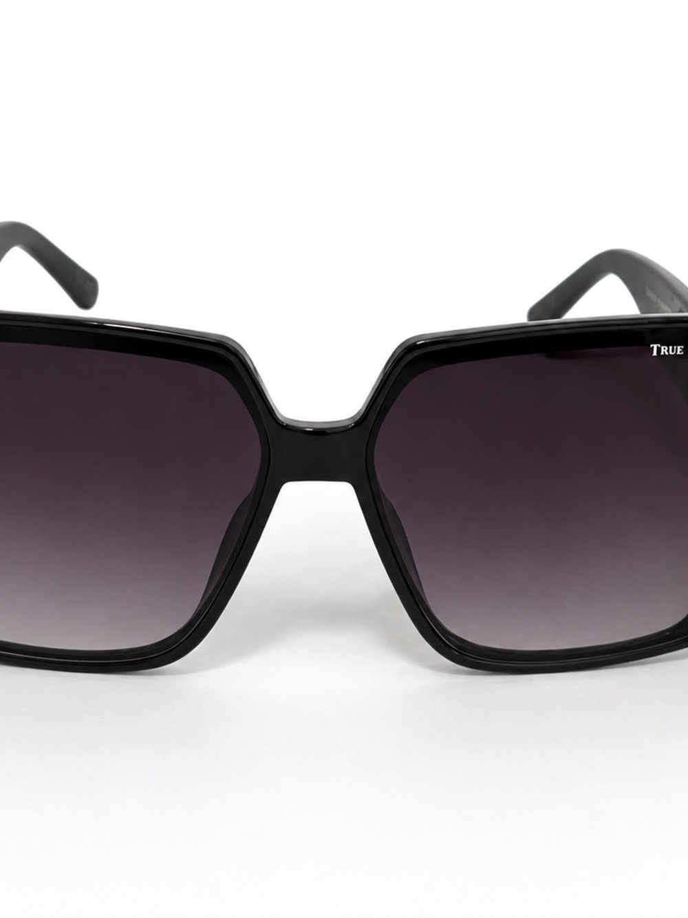 NWT True Religion Women’s Oversized Black Gradient Sunglasses100% UV Protection - Picture 2 of 7